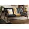 Baxton Studio Nikko Mid-century Black Faux Leather Wooden 3-Seater Sofa 121-6748 - alternate 2